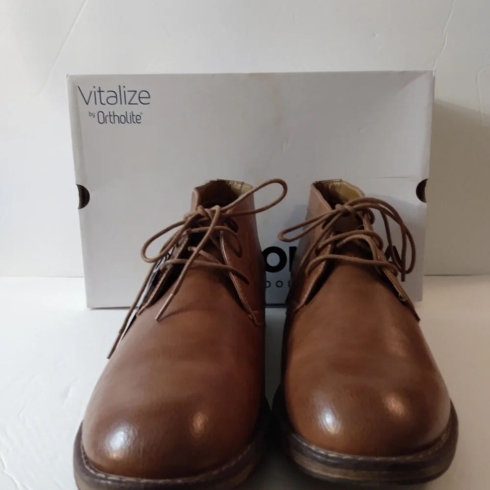 Men's Sonoma Bayport Lace Boots, sz 13, Brown/ Cognac, NIB
